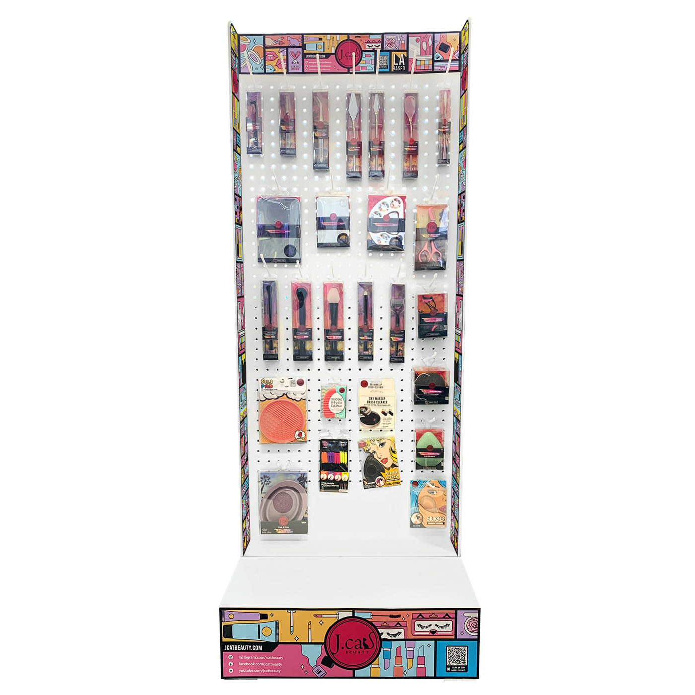 Installed display header at the trade show