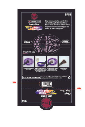 Soak and Rinse silicone brush cleaner packaging